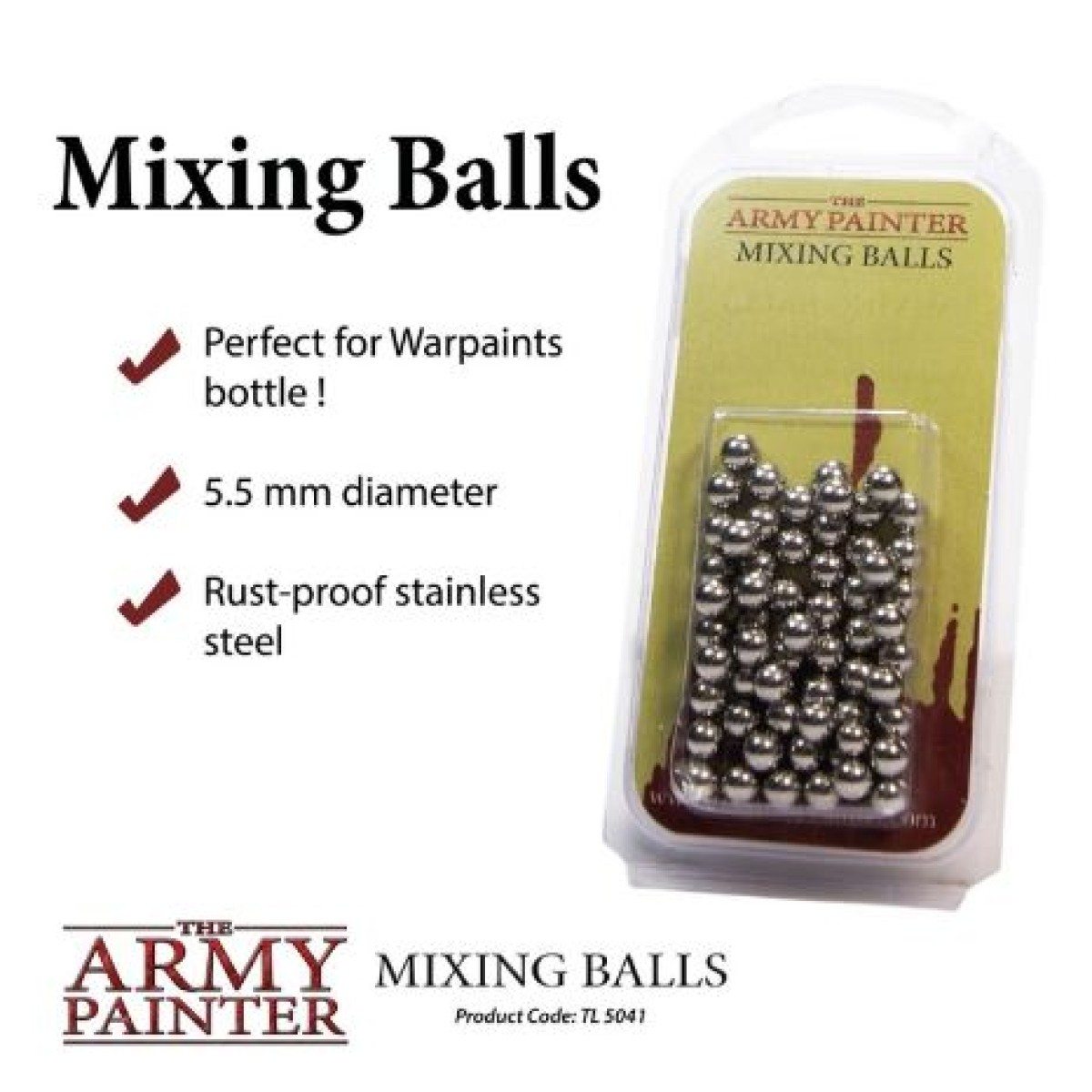 The Army Painter Paint Mixing Balls Stainless Steel